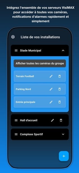 Écran de l'app mobile CASD