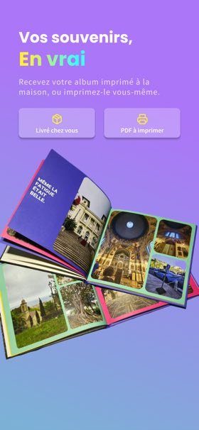 Écran de l'app mobile Souvi
