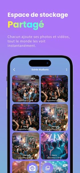 Écran de l'app mobile Souvi